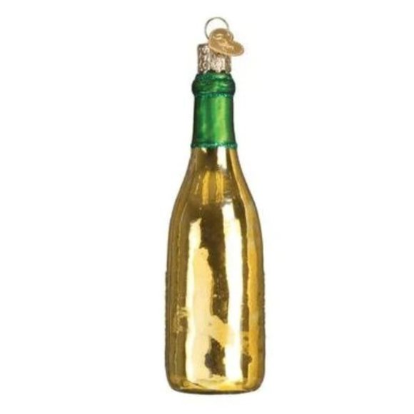 White Wine Bottle Old World Christmas Ornament - Picture 3 of 3